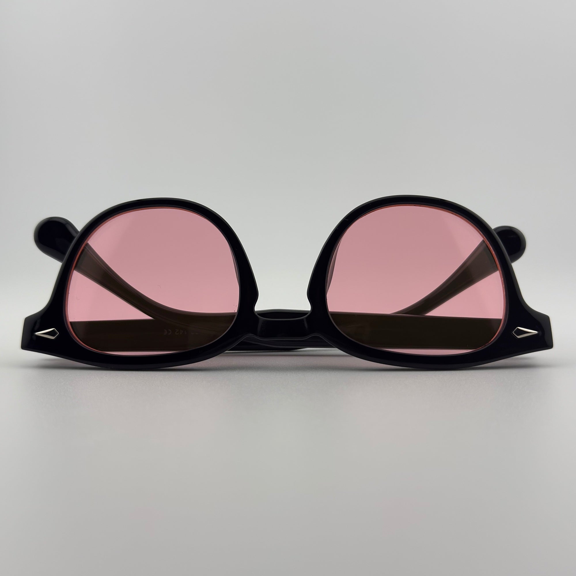 Velra Velden lunettes de soleil noir, vue du dessus – monture légère avec pont arrondi pour un confort stylé au quotidien.
